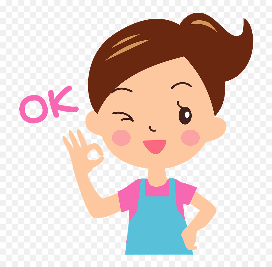 Woman Is Giving Okay Signal Clipart - Gestures Clipart Png,Okay Png