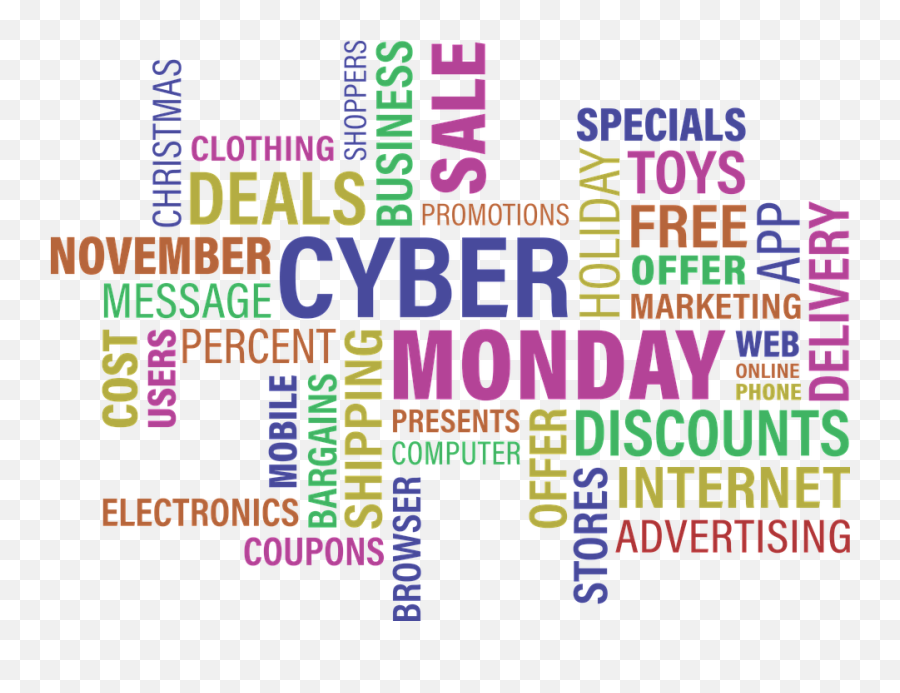 Words Wordcloud Cloud Cyber - Free Vector Graphic On Pixabay Stay Safe Online Message Png,Cyber Monday Png