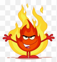 Blue Fire Clipart Transparent - Cartoon Art png