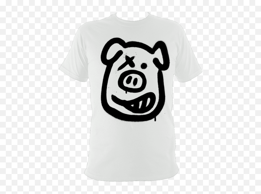 Graffiti Pig Face One X Eye Emoji - Pig Graffiti Png,Pig Emoji Png
