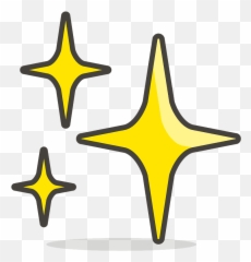 Sparkles Emoji Clipart - Vector png