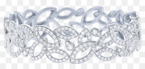 Lily Cluster By Harry Winston Diamond Bangle Bracelet In - Gianni Bulgari Joyas Harry Winston Png,Bracelet Png