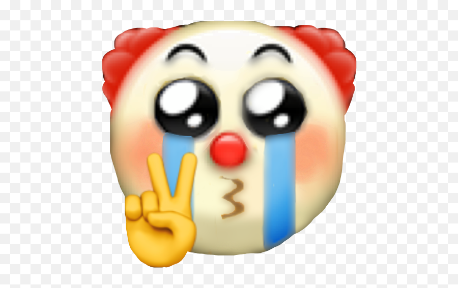 Clown Clowncheck Emoji Sticker By Disney Art - Crying Clown Emoji Meme Png,Clown Emoji Transparent