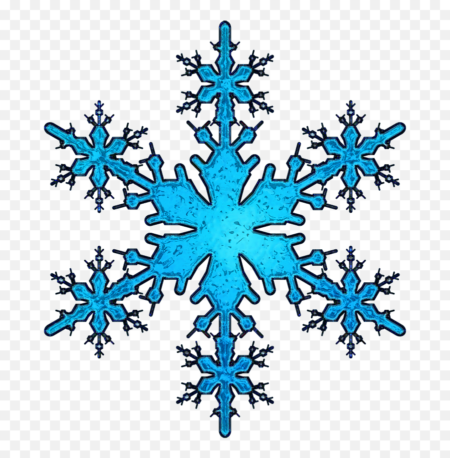 Blue Simple Snowflakes Icon Png 41278 - Free Icons And Png Flocon De Neige Png,Snowflakes Background Png