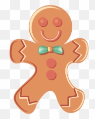 Gingerbread Man Clipart Free Download Transparent Png - Cartoon Png Transparent