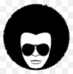 Transparent Afro Hair Icon Png Vector - Clip Art Library Afro Man Silhouette Png