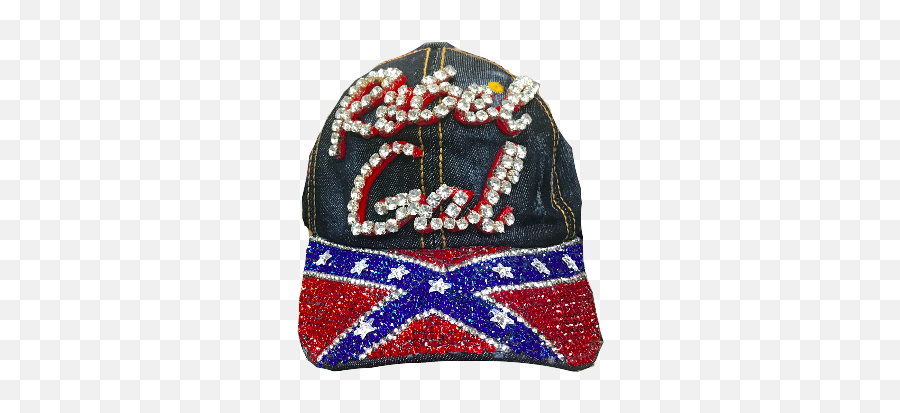 Rebel Gal Confederate Flag Denim Hat - Knit Cap Png,Rebel Flag Png