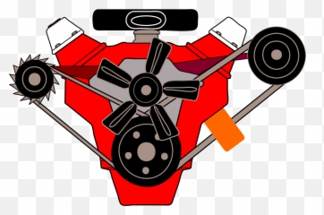 Library Of Vector Car Engine Png Files - V8 Engine Clipart,Engine Png