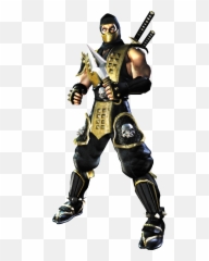 He Appears In Mortal Kombat Deadly - Shaolin Monks Scorpion png