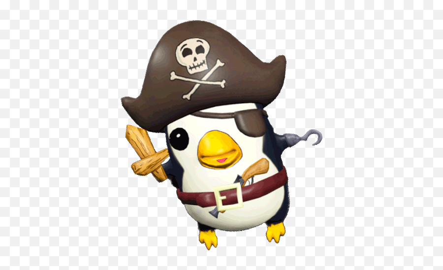Penguin Pirate Sticker - Penguin Pirate Eyepatch Discover Pirata Gif Png,Pirate Icon