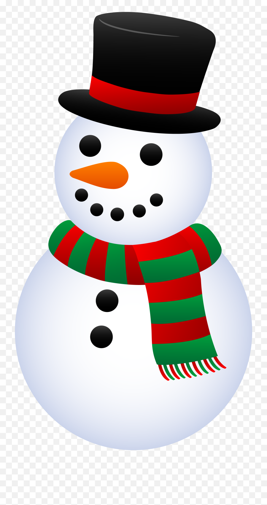 Cute Christmas Snowman Clip Art Freeuse - Muñecos De Nieve De Navidad Png,Snowman Clipart Png