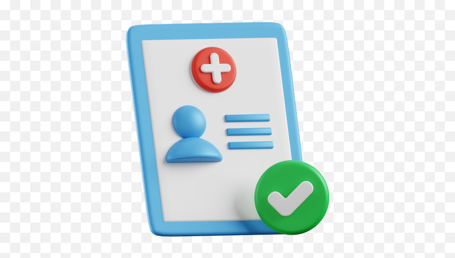 Premium Patient Health Record 3d Illustration Download In - Smart Device Png,Record Icon Png