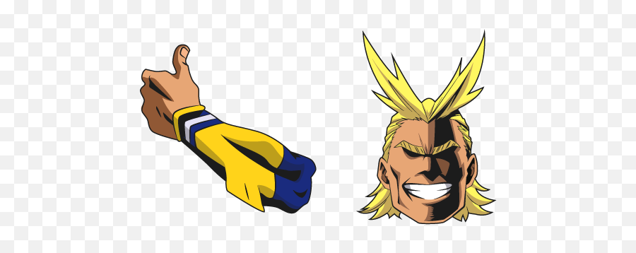 My Hero Academia All Might Cursor U2013 Custom Browser - My Hero Academia All Might Png,All Might Png