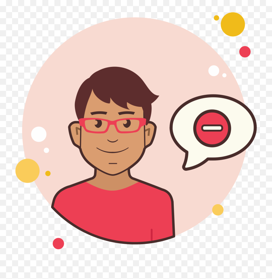 Download Man With Red Glasses Stop Sign Icon - Signo De Girl With Question Mark Png,Stop Sign Icon
