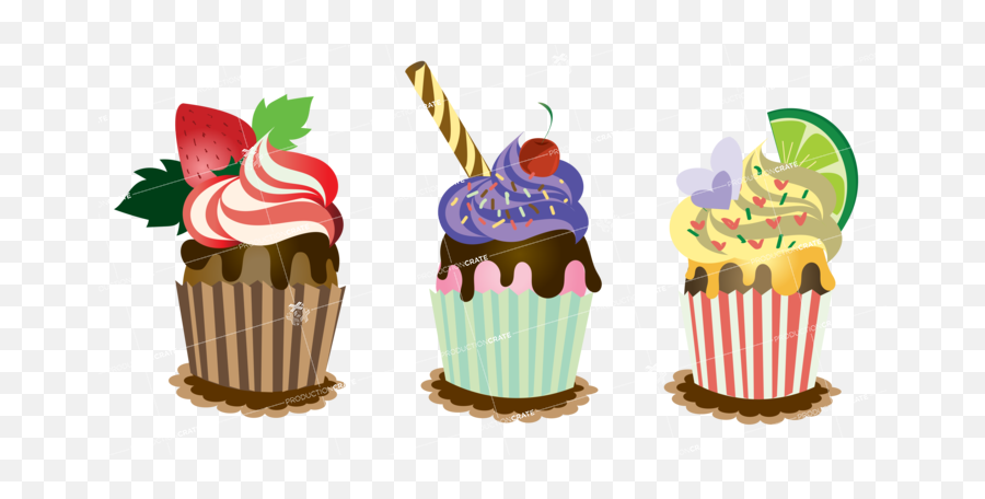 Cupcake Fruity - Hd Image Graphicscrate Png,Cupcake Icon