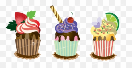 Cupcake Fruity - HD Image GraphicsCrate png