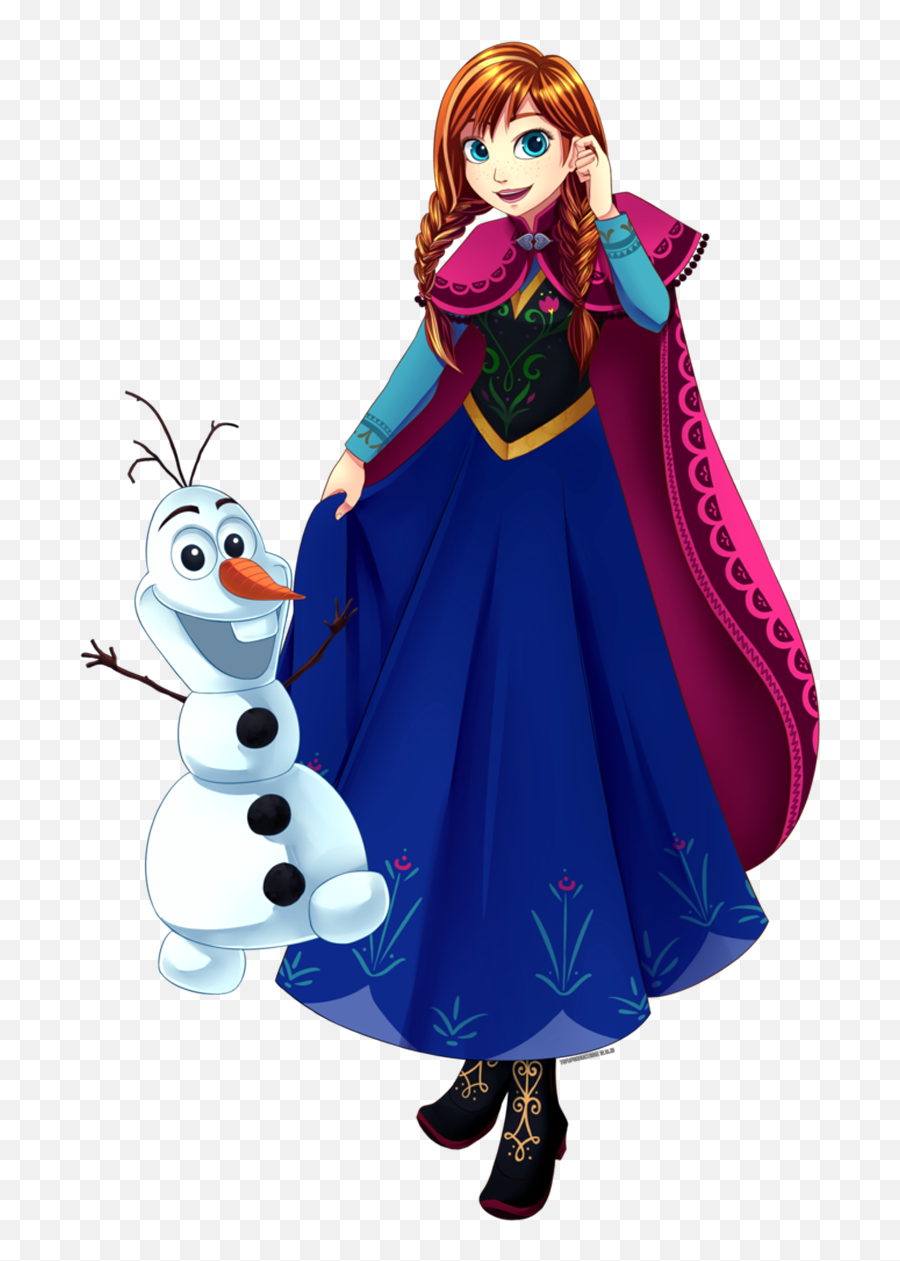 Anna And Olaf From Frozen Clipart - Full Size Clipart Anna Com Olaf Frozen Png,Olaf Png