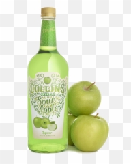 Sour Apple Liqueur Collins Cordials U2014 - Granny Smith Png,Green Apple Png