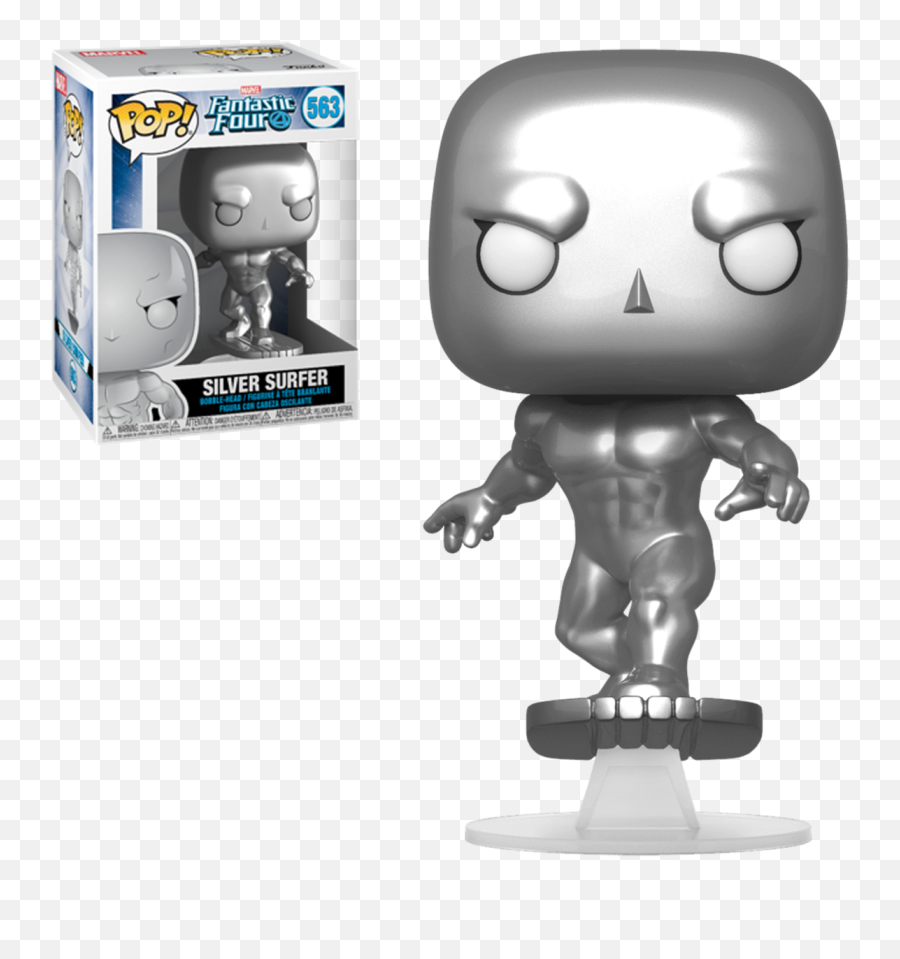 Fantastic Four Vinyl Figure - Funko Pop De Silver Surfer Png,Silver Surfer Png