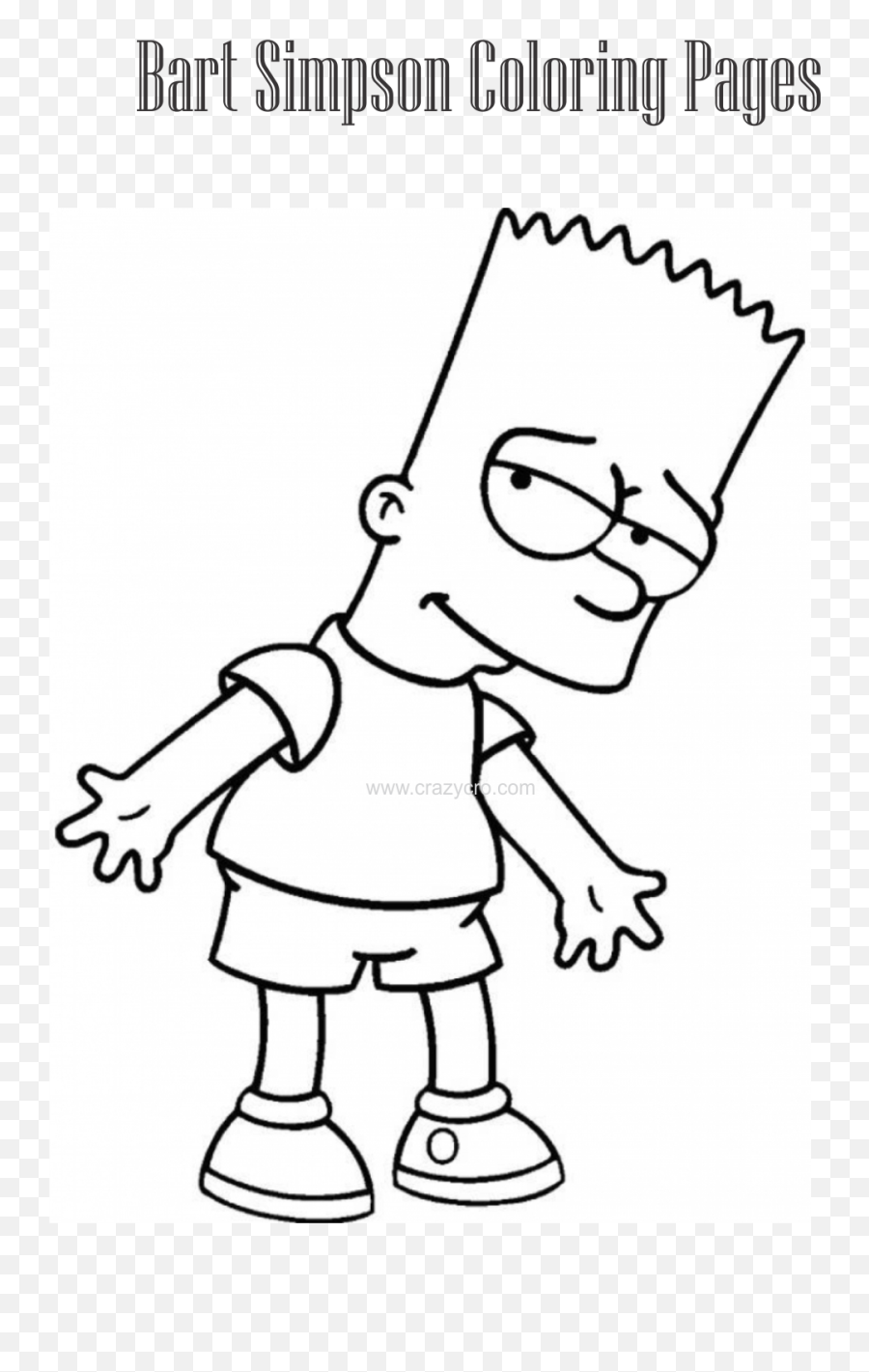 Bart Simpson Coloring Pages U2013 Free Page For Kids Png Transparent