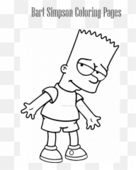 Bart Simpson Coloring Pages U2013 Free Page For Kids Png