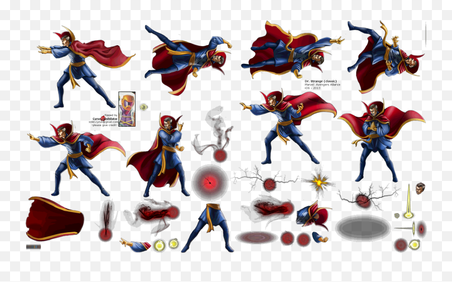 Avengers Alliance - Doctor Strange Model Sheet Png,Dr Strange Transparent