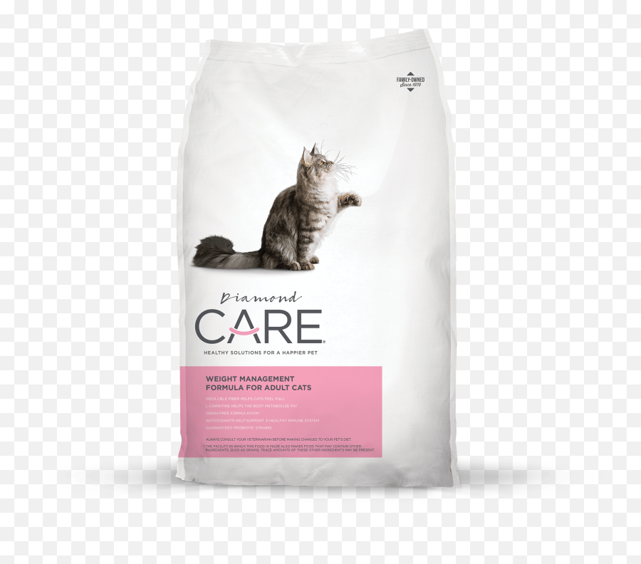 Weight Management Formula For Adult Cats - Diamond Care Gato Obesidad Png,Cats Transparent