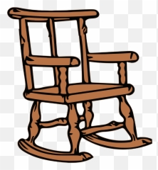 Clip Art Black And White Big Image Png - Wooden Rocking Chair Clipart,Chair Clipart Png