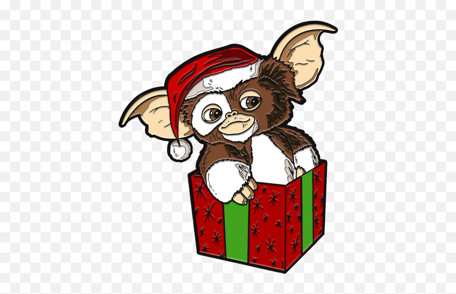 Gremlins Holiday Gizmo Enamel Pin - Cartoon Gizmo In Tool Box Png,Gizmo Png