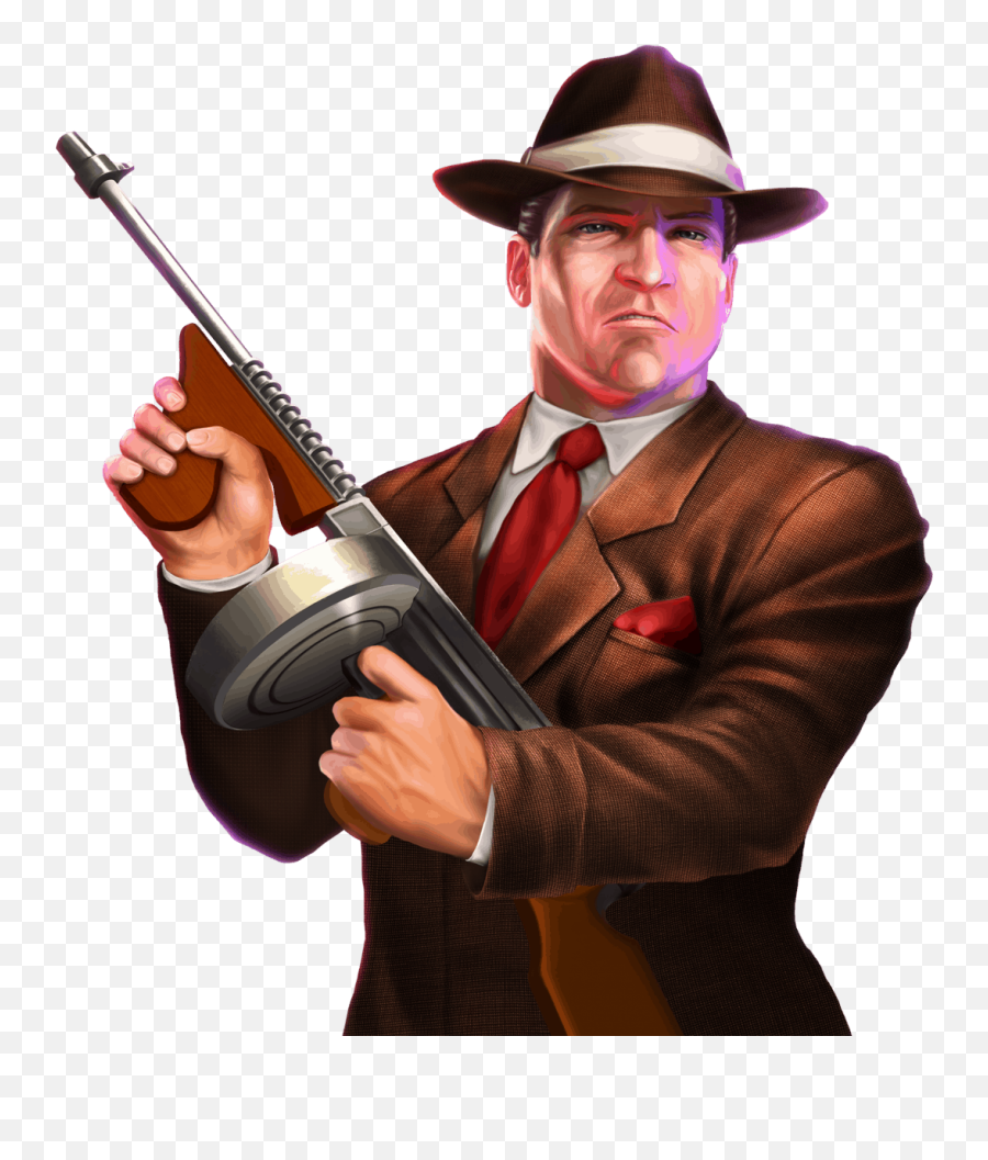 Gangster Paradise - Greentube Free Clipart Gangster With Tommy Gun Png,Gangster Png