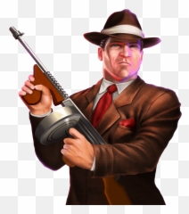 Gangster Paradise - Greentube Free Clipart With Tommy Gun png