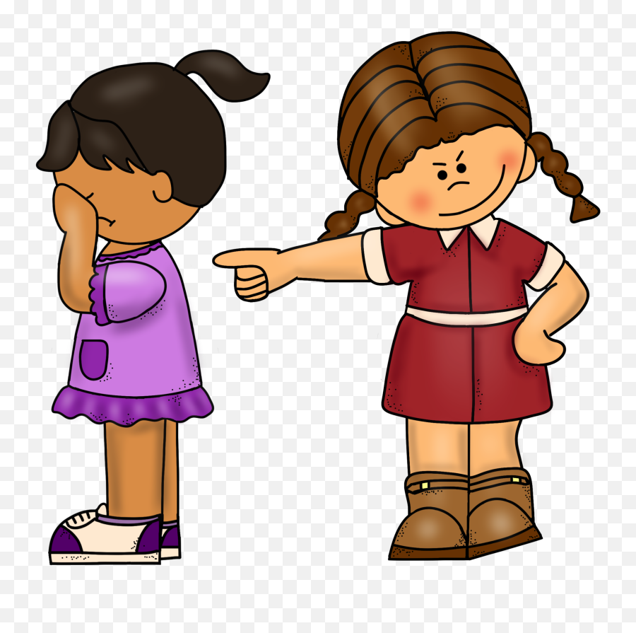 A Clipart Of Girl Standing Up For Bully Cliparts Suggest - Kids Bullying Clipart Transparent Png,Girl Standing Png