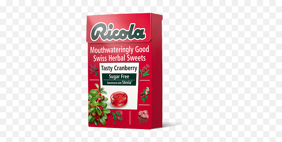 Cranberry Sweets Refreshing And Sugar Free Ricola - Ricola Mountain Mint Png,Cranberry Png