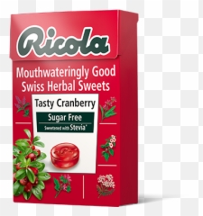 Cranberry Sweets Refreshing And Sugar Free Ricola - Ricola Mountain Mint Png,Cranberry Png