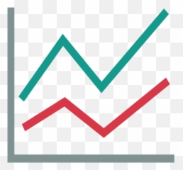 Android Down Arrow Icon - Line Chart Png