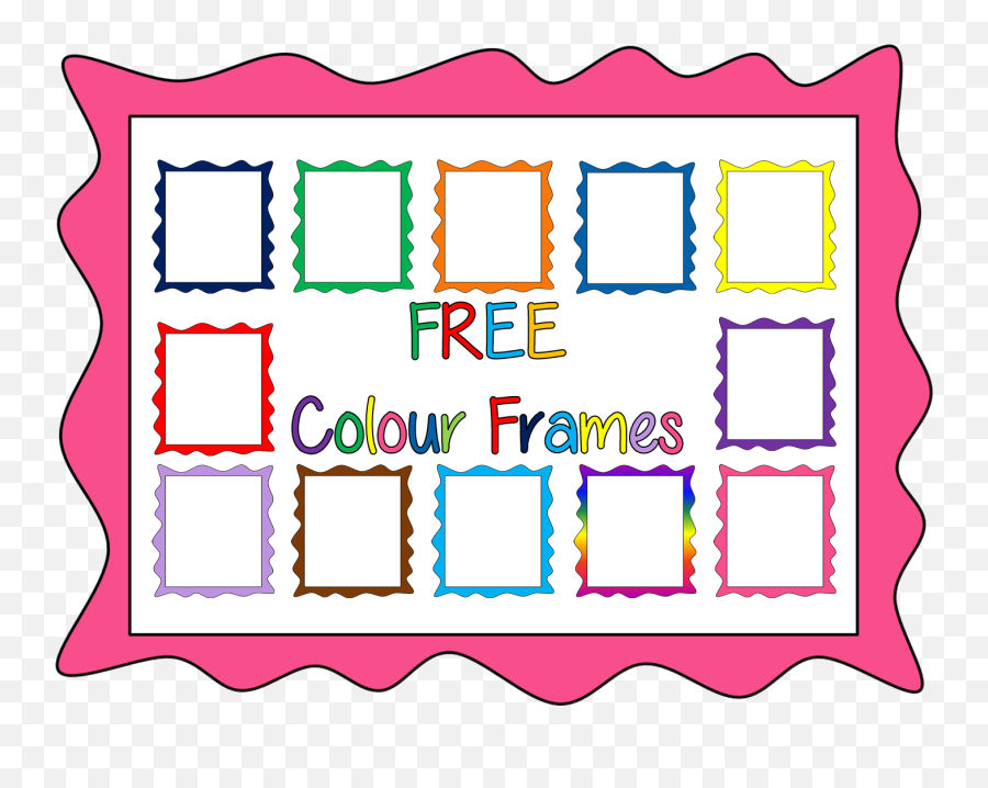 15 Free Commercial Use Frames - Color Clipart Full Size Doodle Colour Borders Free Png,Free Png Images For Commercial Use