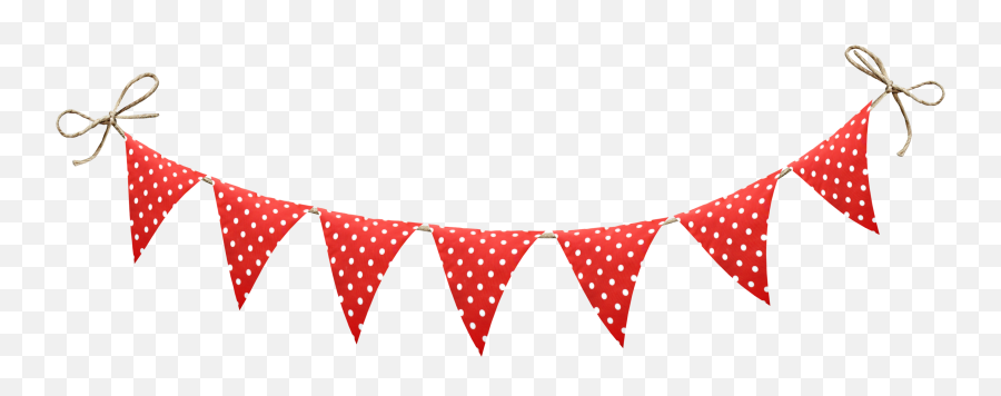 Bunting Decoration Party Parties - Bunting Transparent Background Red Png,Bunting Png
