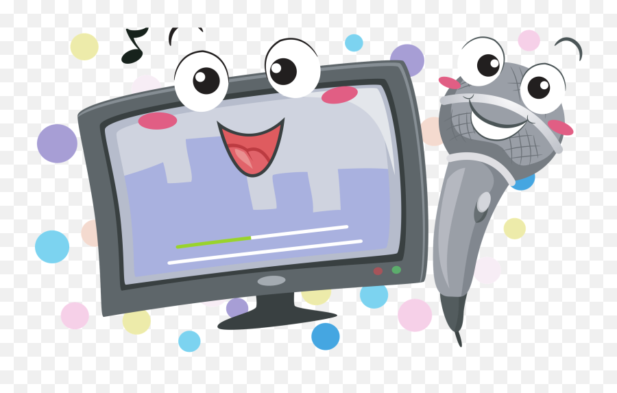 Computer Singing Clipart Transparent - Singing Computer Clipart Png,Cartoon Computer Png