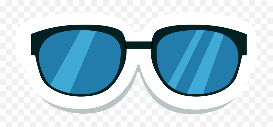 Designer Sunglasses Cartoon Free Hd - Cartoon Blue Sunglasses Png,Cartoon Glasses Transparent
