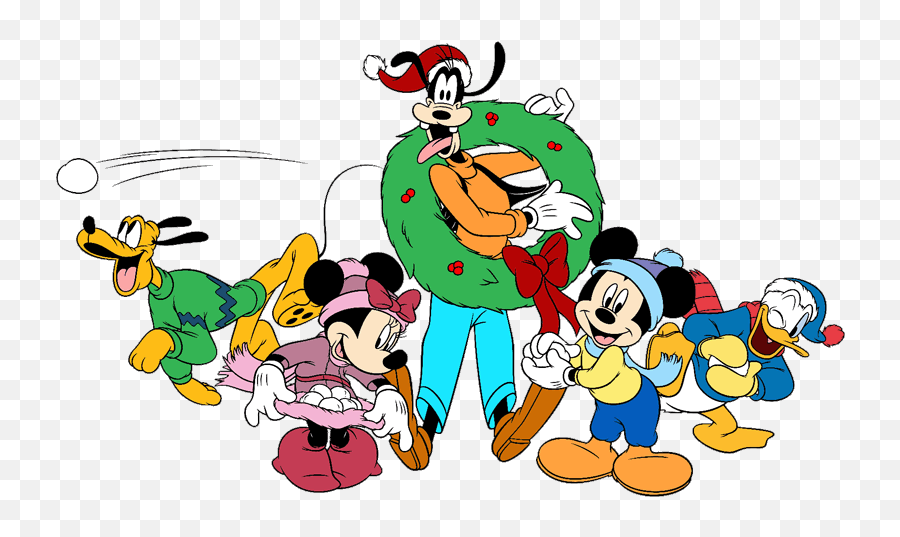 Goofy Clipart Christmas - Christmas Mickey And Minnie Png,Goofy Transparent