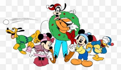 Goofy Clipart Christmas - Christmas Mickey And Minnie Png,Goofy Transparent