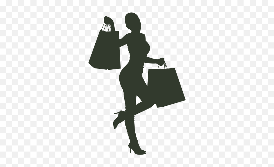 Transparent Png Svg Vector File - Silueta De Mujer Comprando Png,Shopping Bags Png