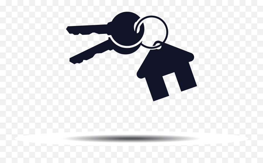 Download Hd Car Key Silhouette - Key Real Estate Vector Png,Real Estate Png