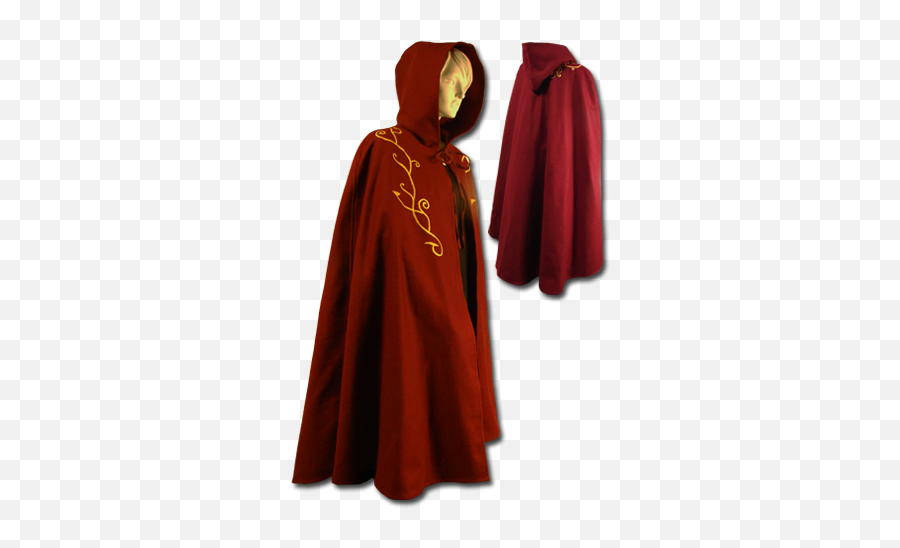 Download Cape Wool Exclusive Dark Red - Hooded Png,Cloak Png