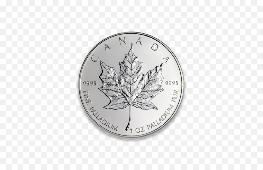 Palladium Maple Leaf Canadian Coin - 1 Oz Palladium Canadian Maple Leaf 2007 Png,Canadian Leaf Png