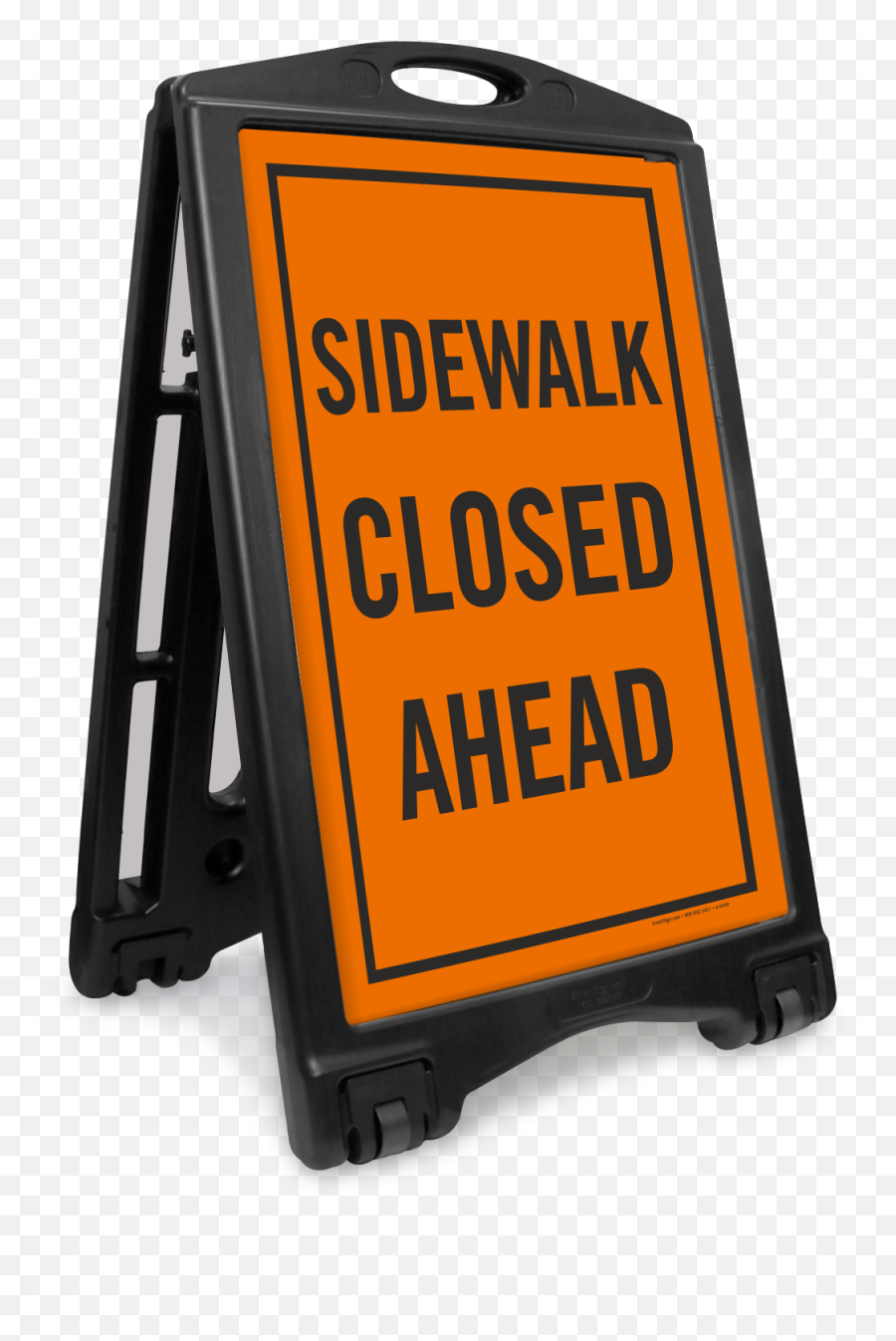 Sidewalk Closed Ahead Portable Sign Sku K - Roll1073 Hard Png,Side Walk Png