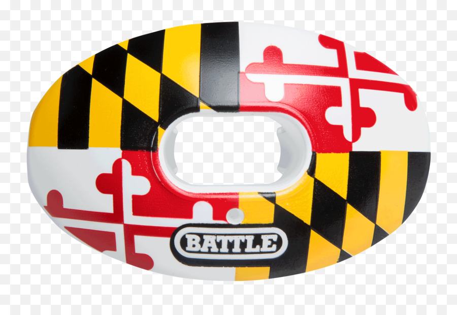 Football Mouthguard - Yellow Black Red White Flag Png,Maryland Flag Png