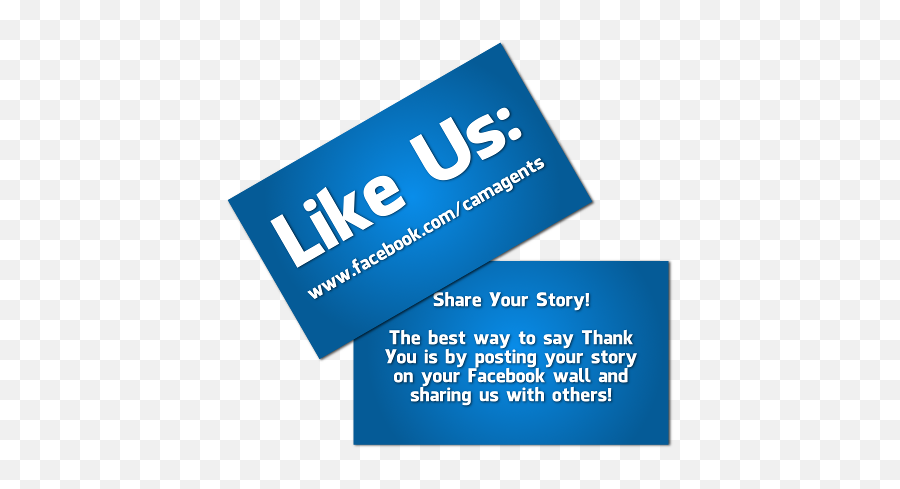 Facebook Business Card - Like Us On Facebook Business Cards Png,Facebook Logo For Business Cards
