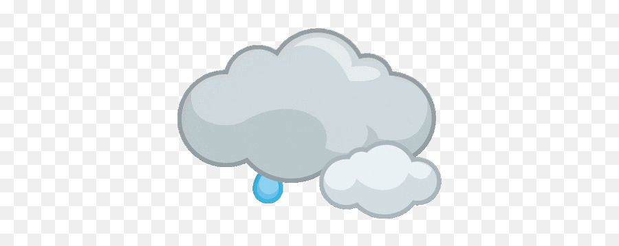 Rain Cloud Stickers For Android Ios - Rainy Cloud Animated Gif Transparent Png,Rain Cloud Transparent