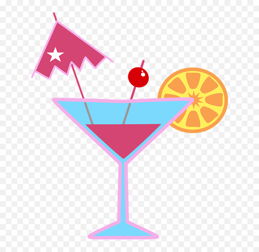 Cocktail Clipart - Clipart Cocktail Glasses Png,Martini Glass Silhouette Png